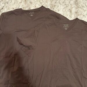 Sonoma Men's Brown V-Neck Shirts